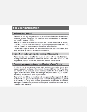 toyota land cruiser 200 series 2017 owners manual